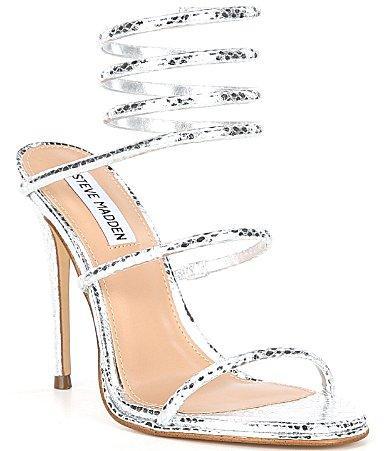 Steve Madden Exotica Sandal in Ivory. - size 10 (also in 5.5, 6, 6.5, 7, 7.5, 8, 8.5, 9) Product Image