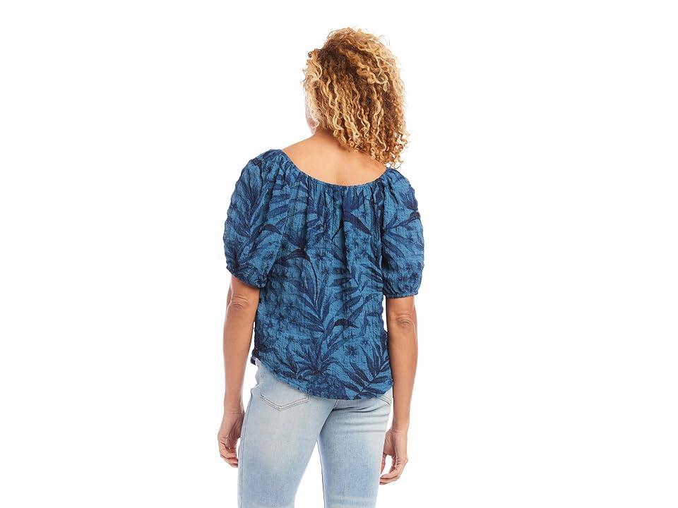 Karen Kane Peasant Top (Print 1) Women's Long Sleeve Pullover Product Image