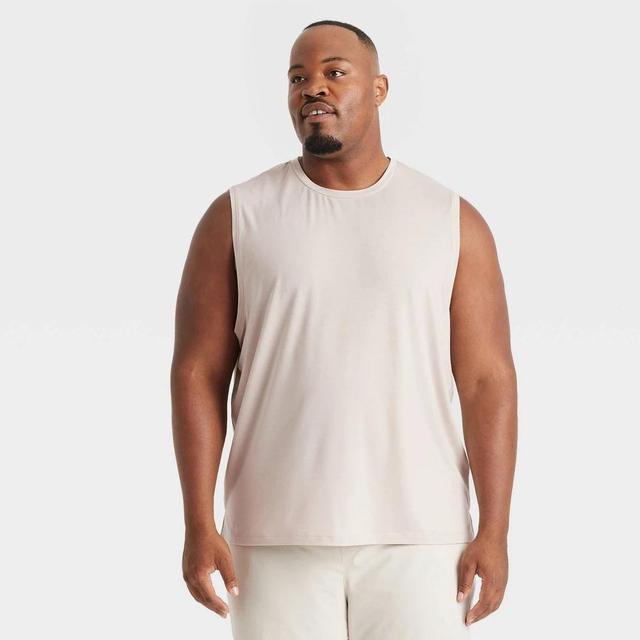 Mens Big Sleeveless Performance T-Shirt - All In Motion Light 2XL Product Image