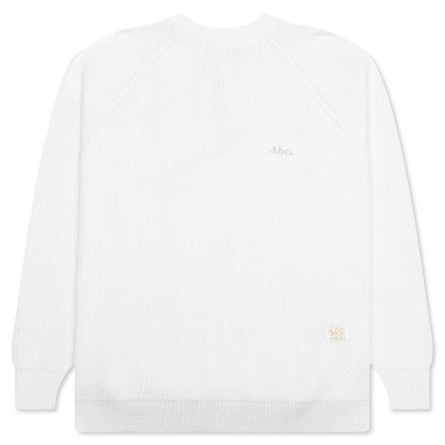 Ribbed Crewneck - Selenite White Male Product Image