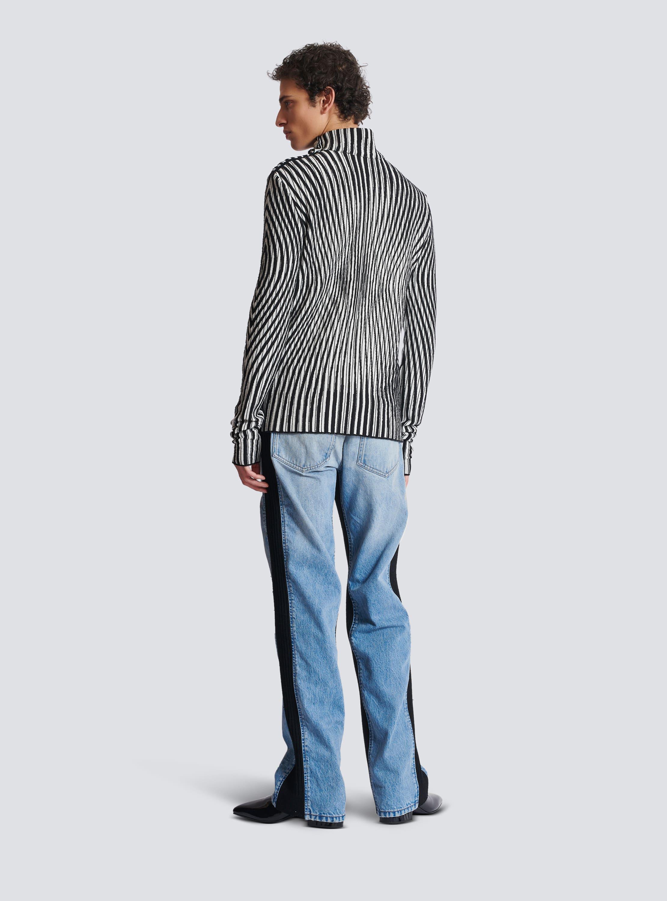 Face two-tone knit jumper Product Image