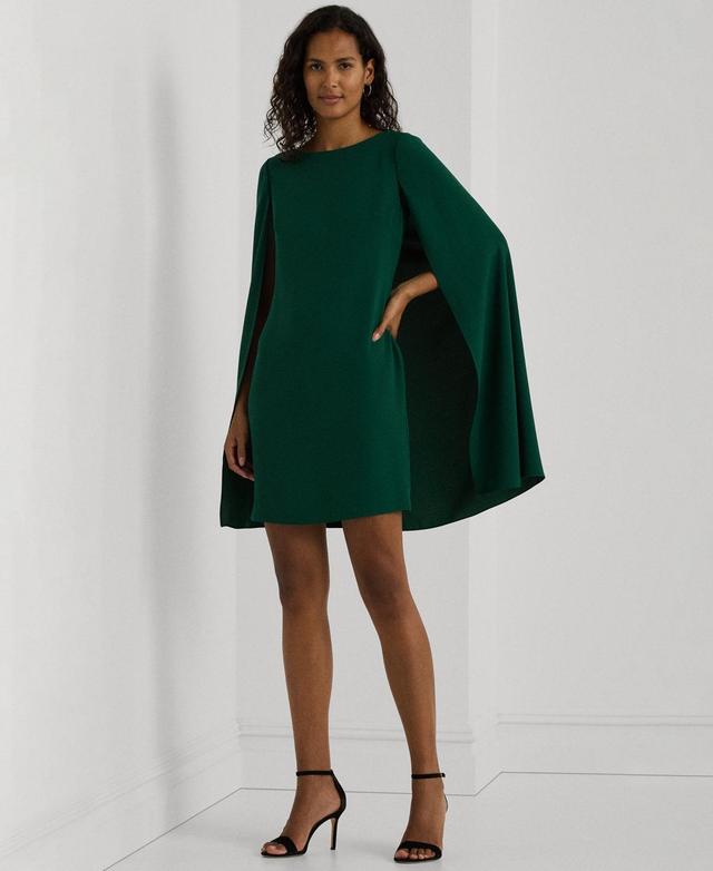 Lauren Ralph Lauren Womens Cape Georgette Cocktail Dress Product Image