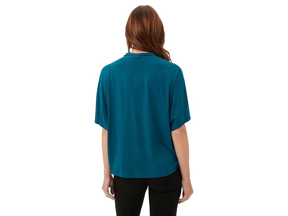 Trina Turk Concourse Top (Pool Teal) Women's Clothing Product Image