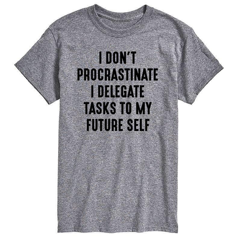 Big & Tall I Dont Procrastinate Graphic Tee, Mens Product Image