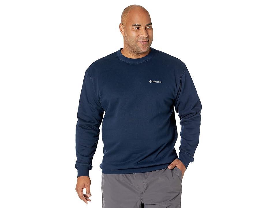 Columbia Big Tall Hart Mountain II Crew (Collegiate Navy 1) Men's Long Sleeve Pullover Product Image