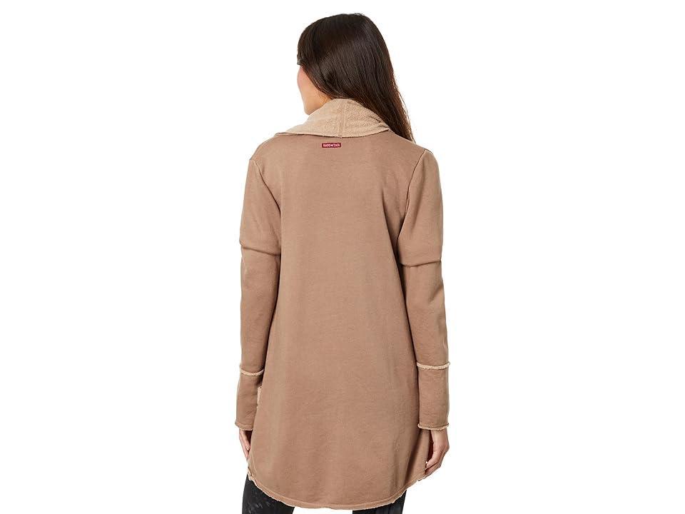 Hard Tail Sherpa Slouchy Cardigan (Palomino) Women's Sweater Product Image