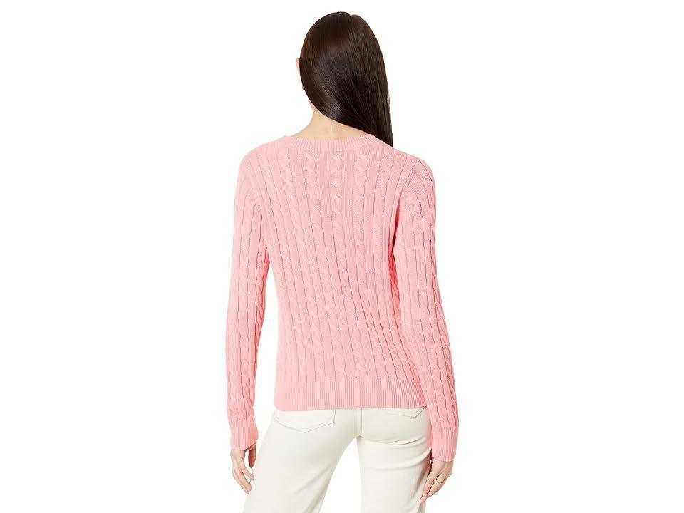 Womens Cable-Knit Cotton Sweater Product Image