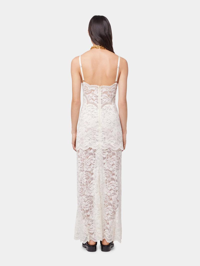 IVORY LONG DRESS IN LACE Product Image