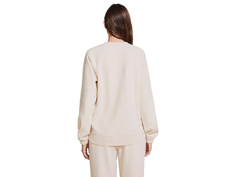 Eberjey Luxe Sweats - The Long Sweatshirt (Botanical Oat) Women's Sweatshirt Product Image