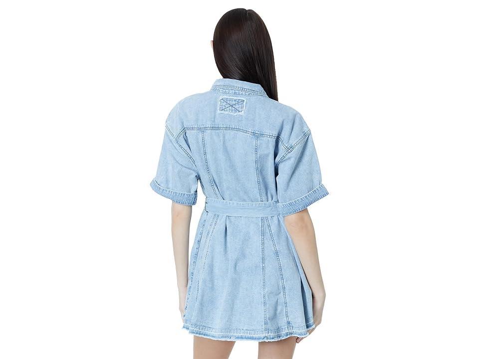 Free People Jenny Denim Tunic (Light Indigo Combo) Women's Clothing Product Image