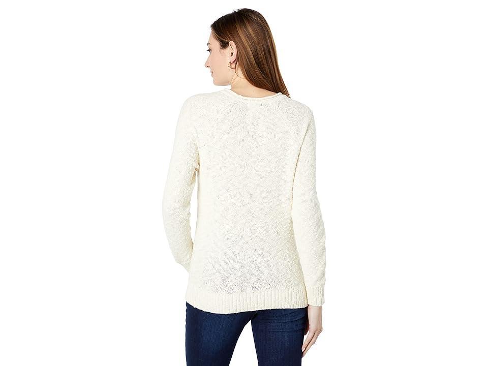 L.L.Bean Midweight Cotton Slub Rollneck Pullover (Paperwhite) Women's Sweater Product Image