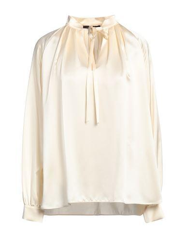 MAX MARA Woman Top Ivory Size 10 Silk In White Product Image