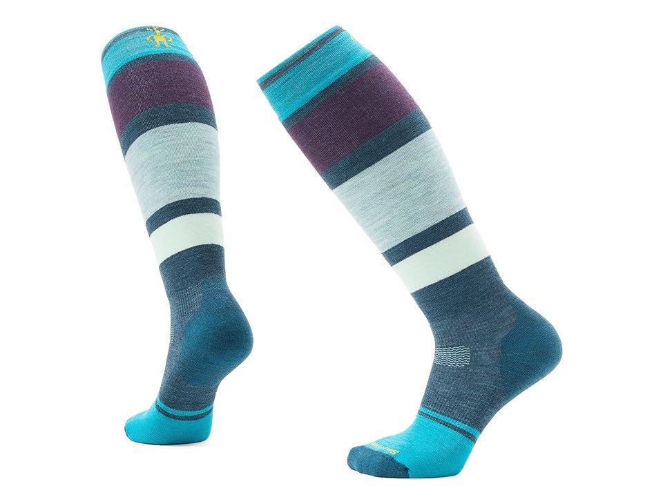 Smartwool Snowboard Targeted Cushion Over The Calf Socks (Twilight Blue) Women's Crew Cut Socks Shoes Product Image