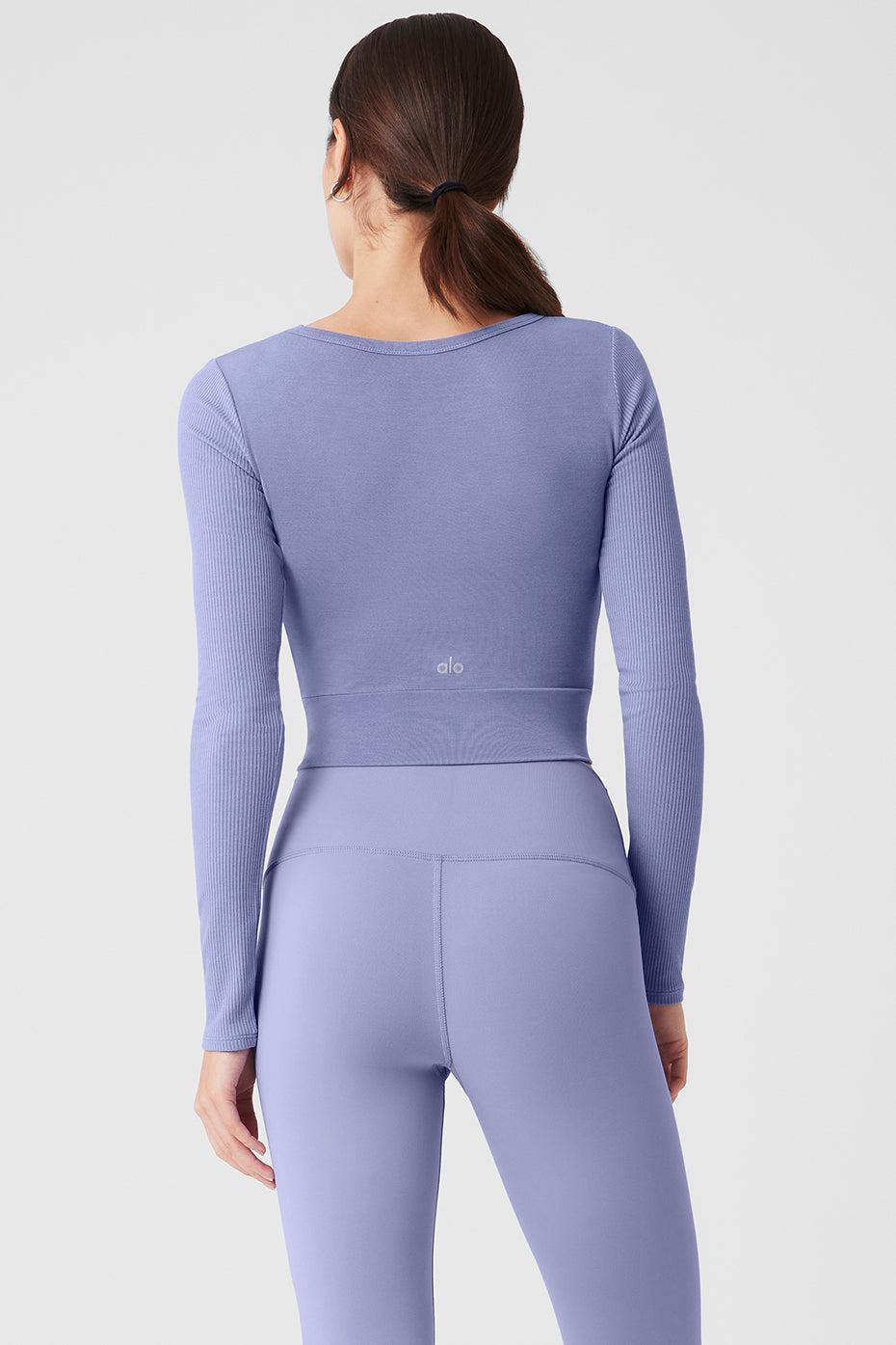 Cover Long Sleeve Top - Lilac Blue Female Product Image