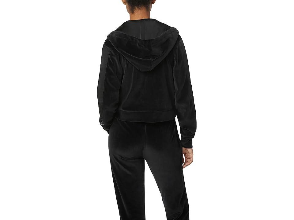 Joe's Jeans Nikki Velour Tuxedo Hoodie (Jet ) Women's Clothing Product Image