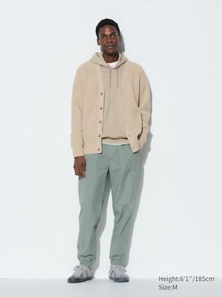 Cotton Relaxed Jogger Pants (Garment-Dyed) Green 2XL UNIQLO US Product Image