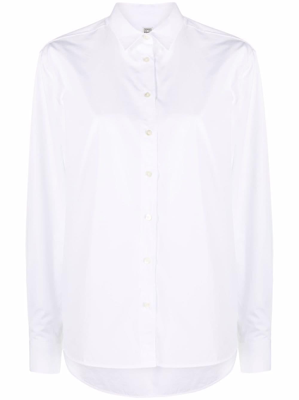 Organic Cotton Shirt In White Product Image