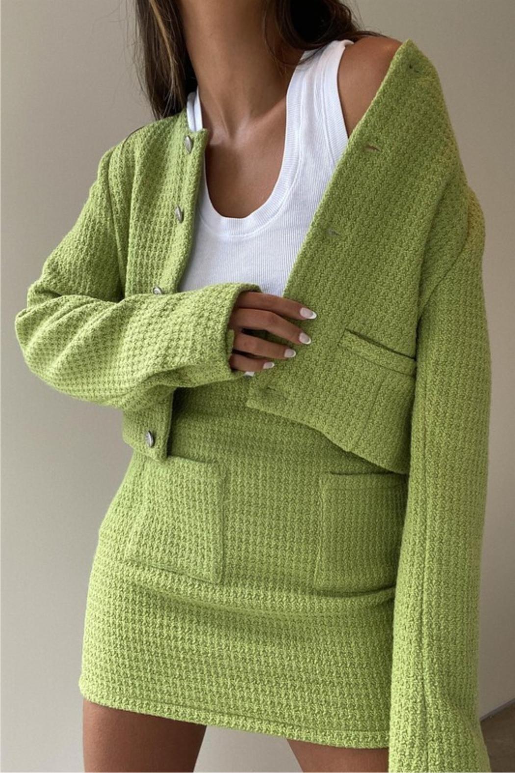 Textured Crop Jacket Product Image