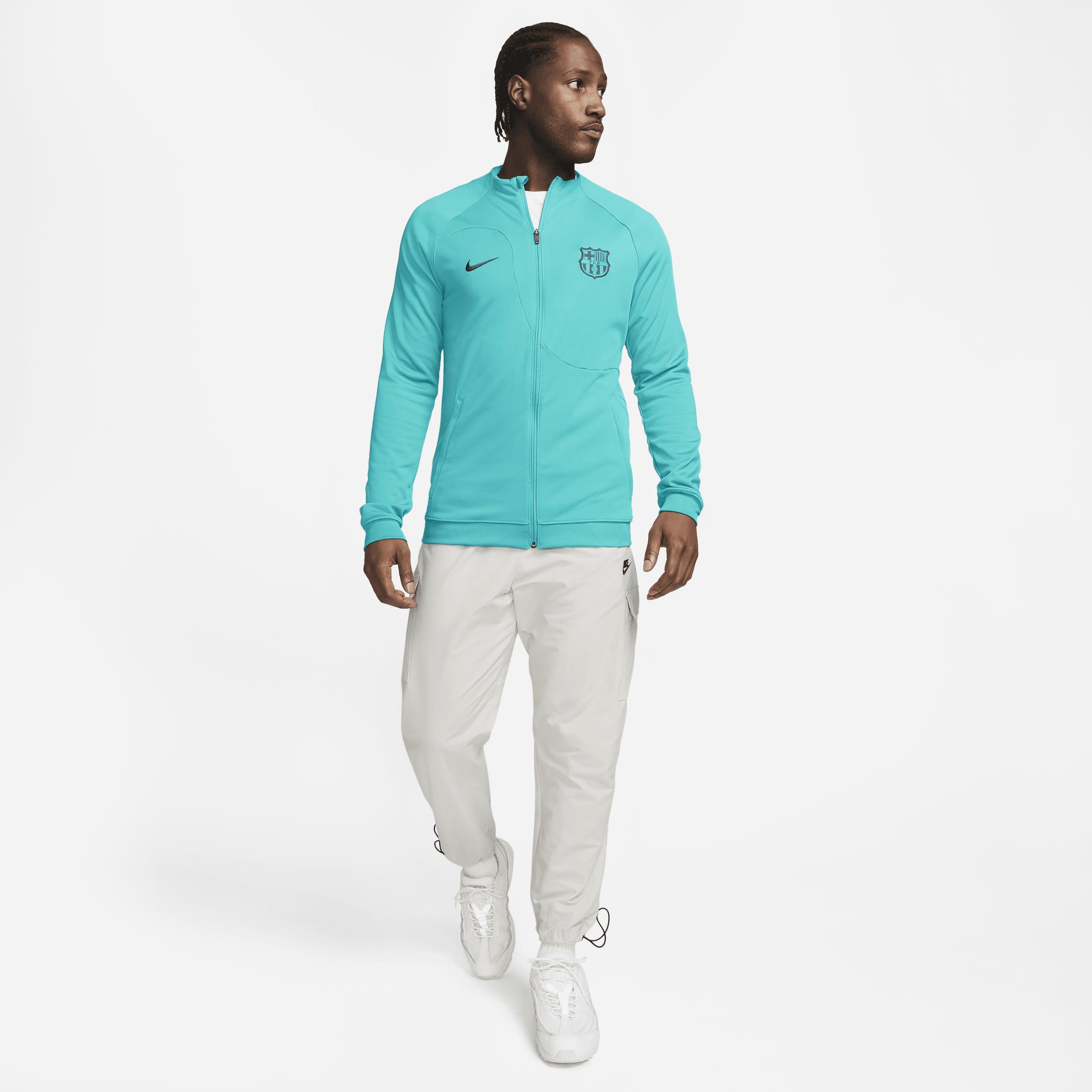 Mens Nike Turquoise Barcelona 2023/24 Academy Pro Anthem Full-Zip Jacket Bar Turquoise A Product Image