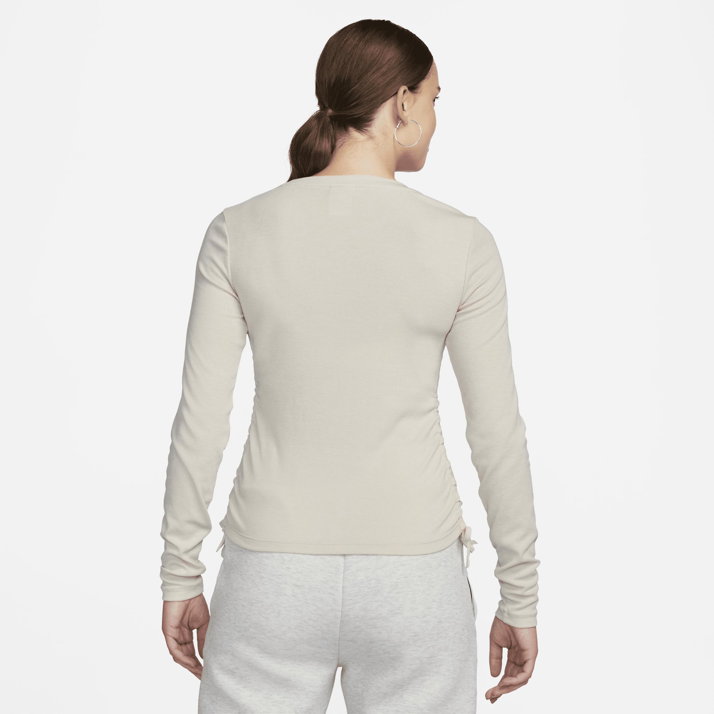 Nike Essential ribbed drawstring long sleeve T-shirt Product Image