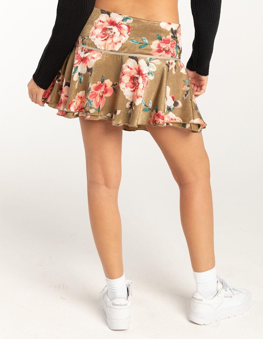 FULL TILT Low Rise Satin Womens Mini Skirt Product Image