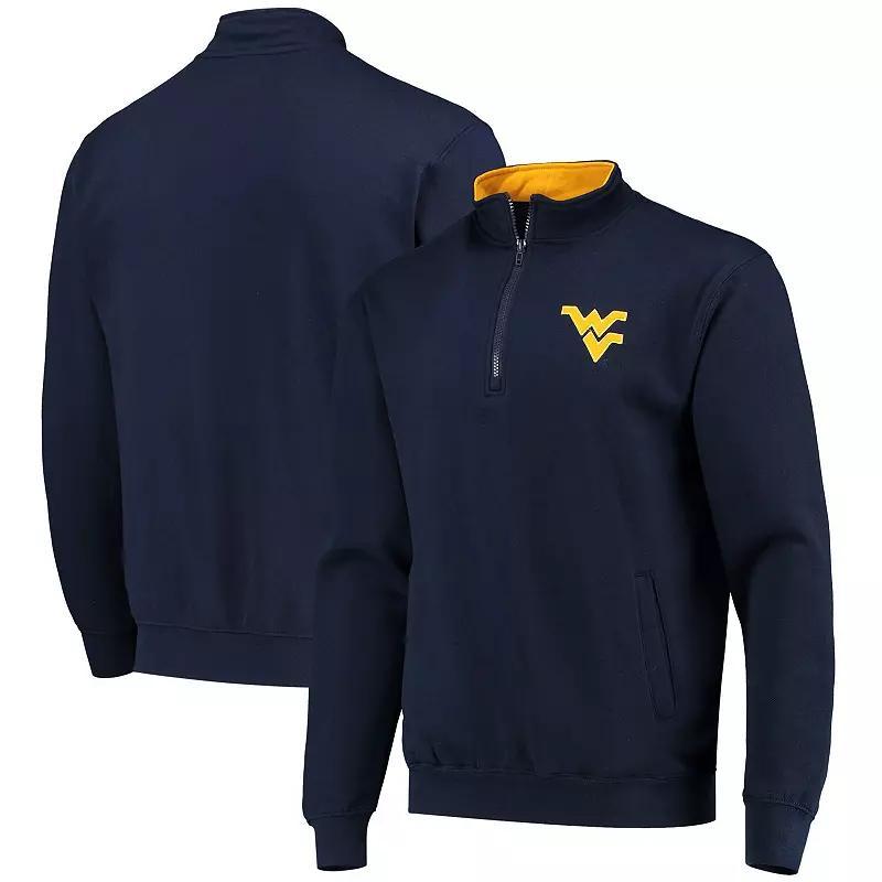 Mens Colosseum West Virginia Mountaineers Tortugas Logo Quarter-Zip Jacket Blue Product Image