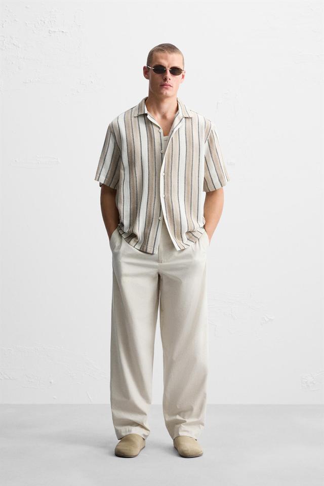 TEXTURED STRIPED SHIRT Product Image