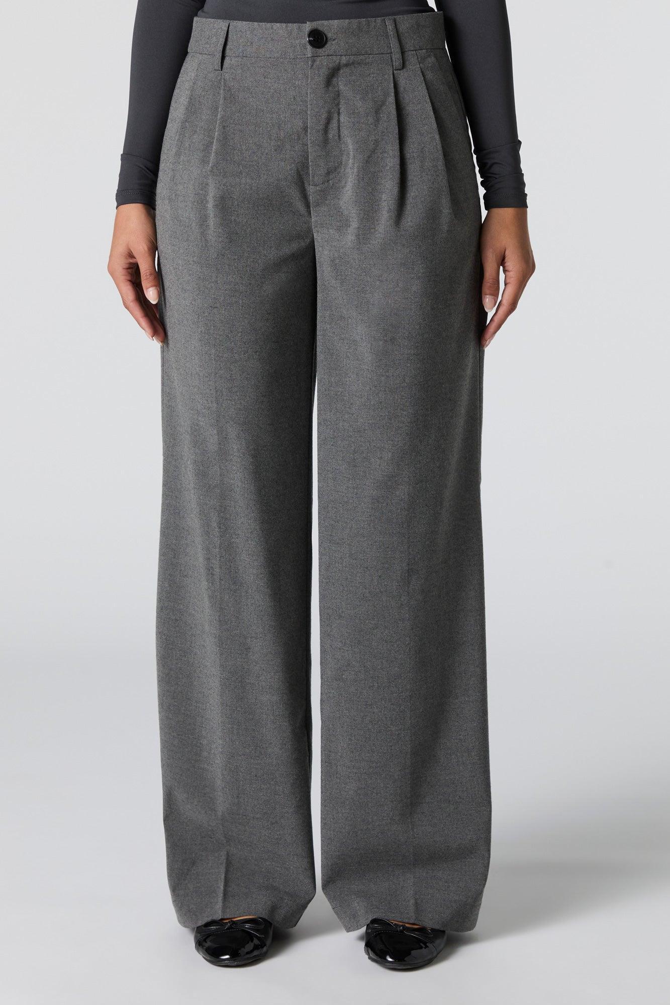 Pleated Wide Leg Dress Pant Female Product Image