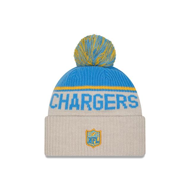 Los Angeles Chargers 2024 Cold Weather Historic Pom Knit Hat Male Product Image