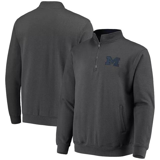 Mens Colosseum Charcoal Michigan Wolverines Tortugas Logo Quarter-Zip Jacket Product Image