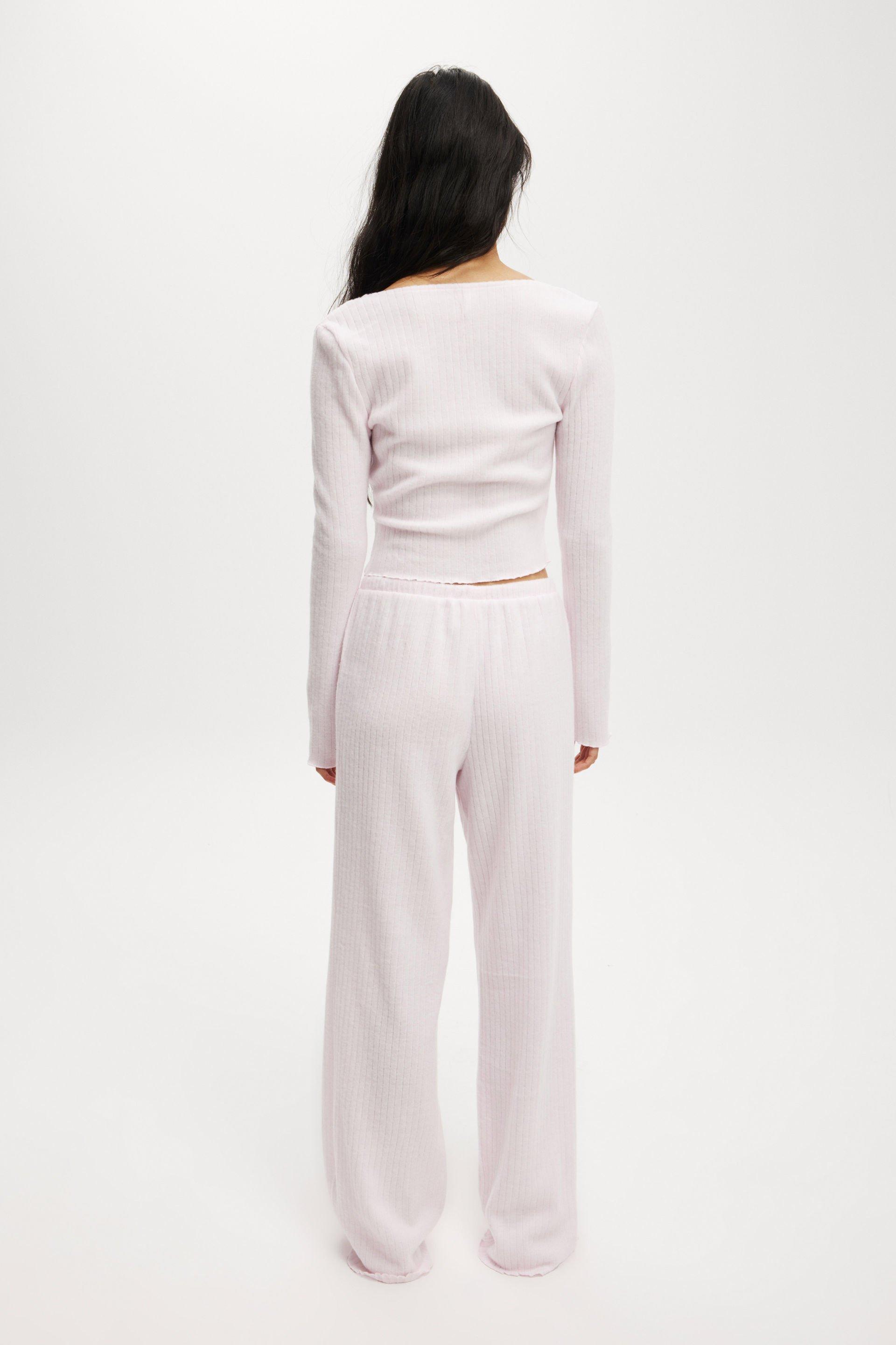 Super Soft Ribbed Straight Leg Pant Product Image