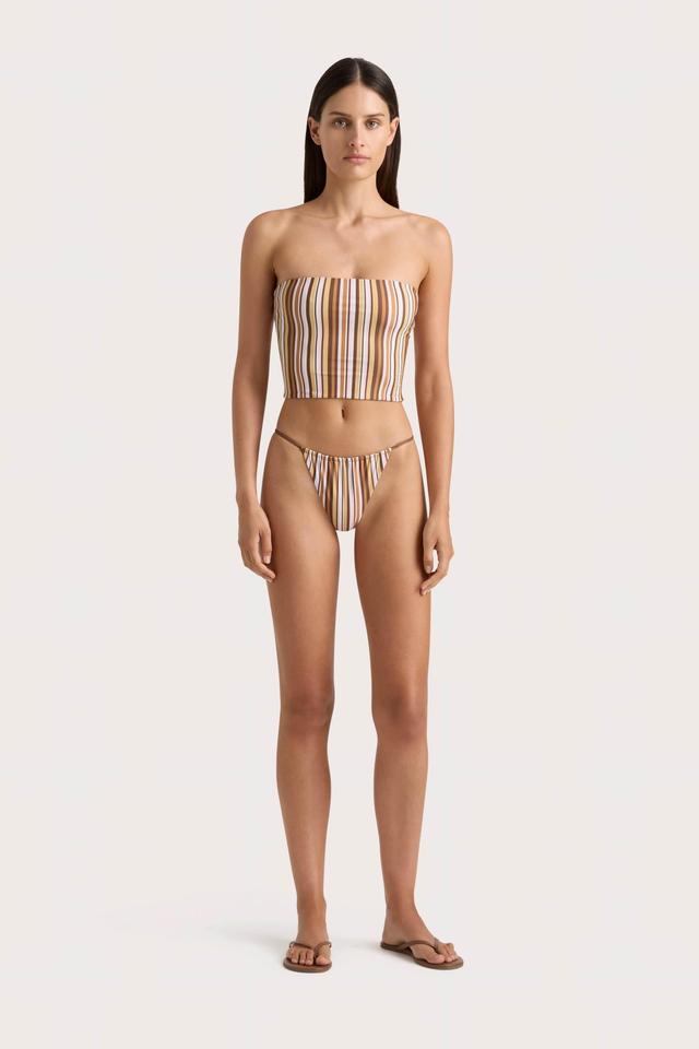 En Vau Skirt Terracotta Stripe Product Image