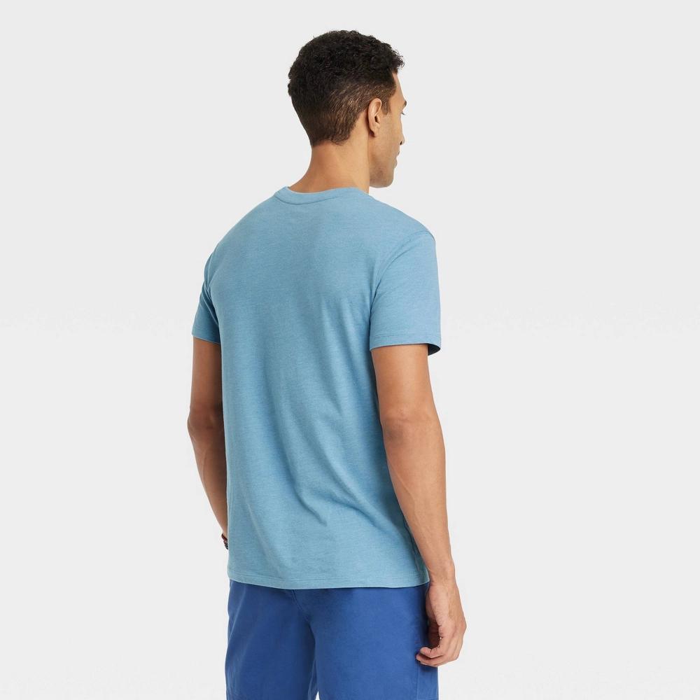 Mens Every Wear Short Sleeve T-Shirt - Goodfellow & Co Blue XXL Product Image