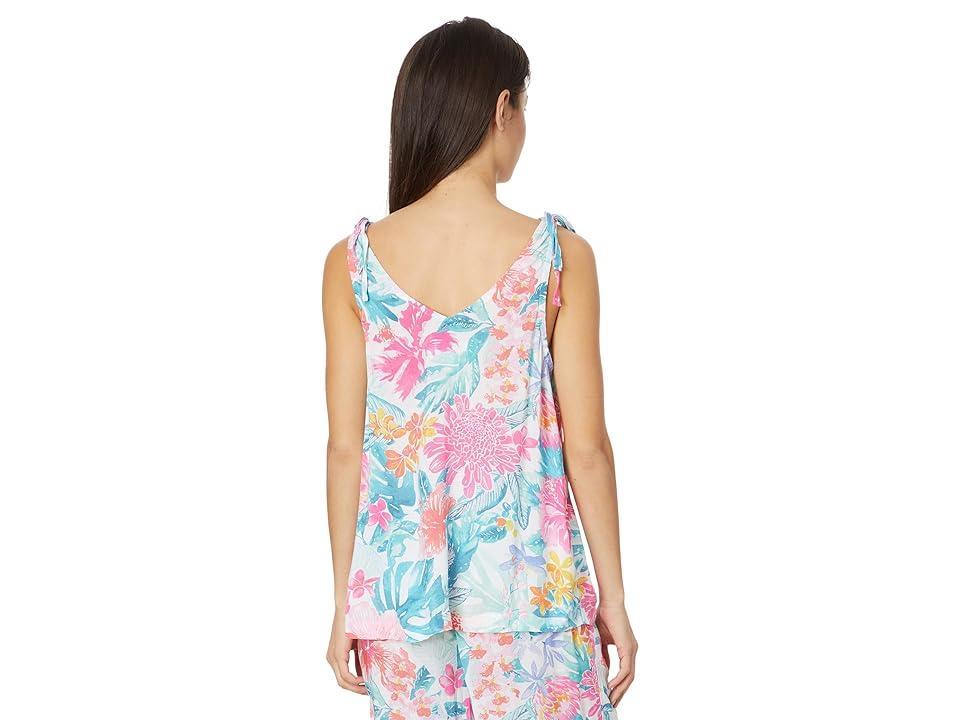 Tommy Bahama Sleeveless Cropped PJ Set (Tropical Garden) Women's Pajama Sets Product Image