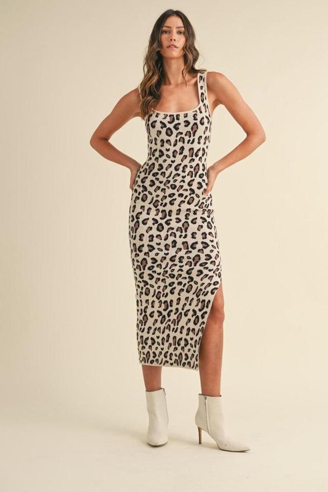 Leopard Bodycon Dress Product Image