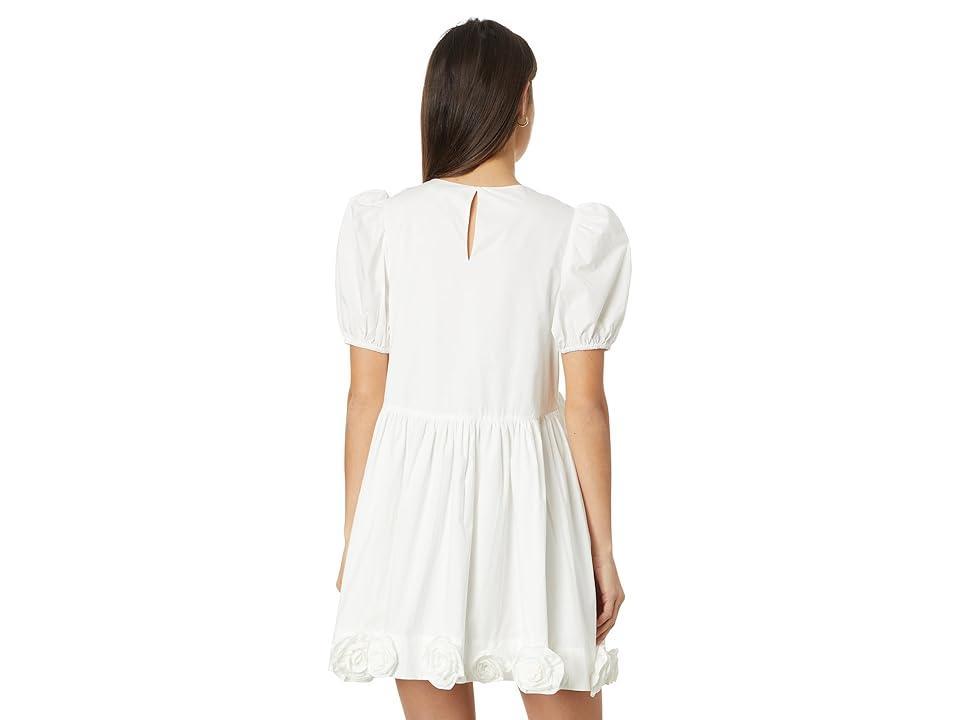 English Factory Poplin Corsage Mini Dress (Ivory) Women's Clothing Product Image