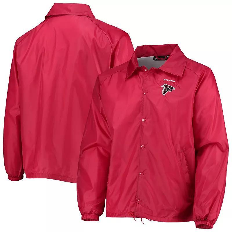 Mens Dunbrooke Atlanta Falcons Coaches Classic Raglan Full-Snap Windbreaker Jacket Product Image