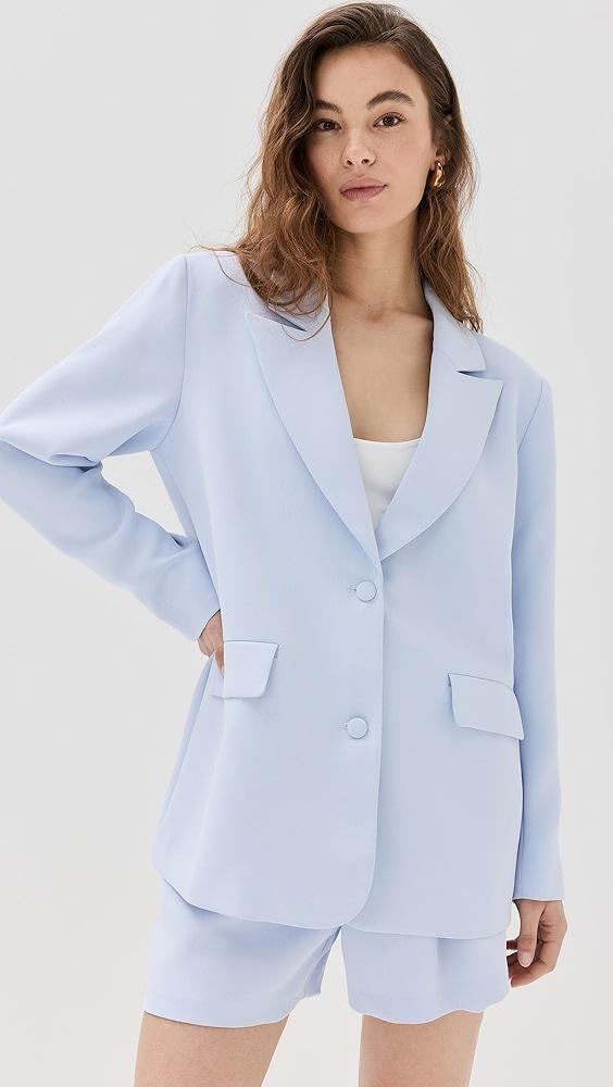 Good American Luxe Suiting Boyfriend Blazer | Shopbop Product Image