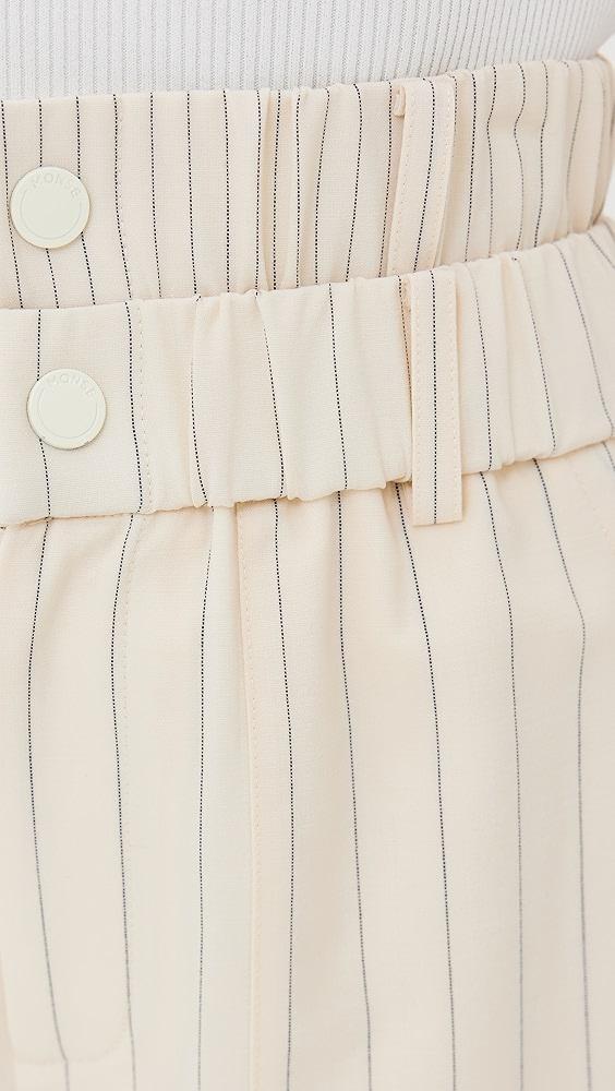 Monse Pinstripe Wool Suiting Zipper Pants | Shopbop Product Image