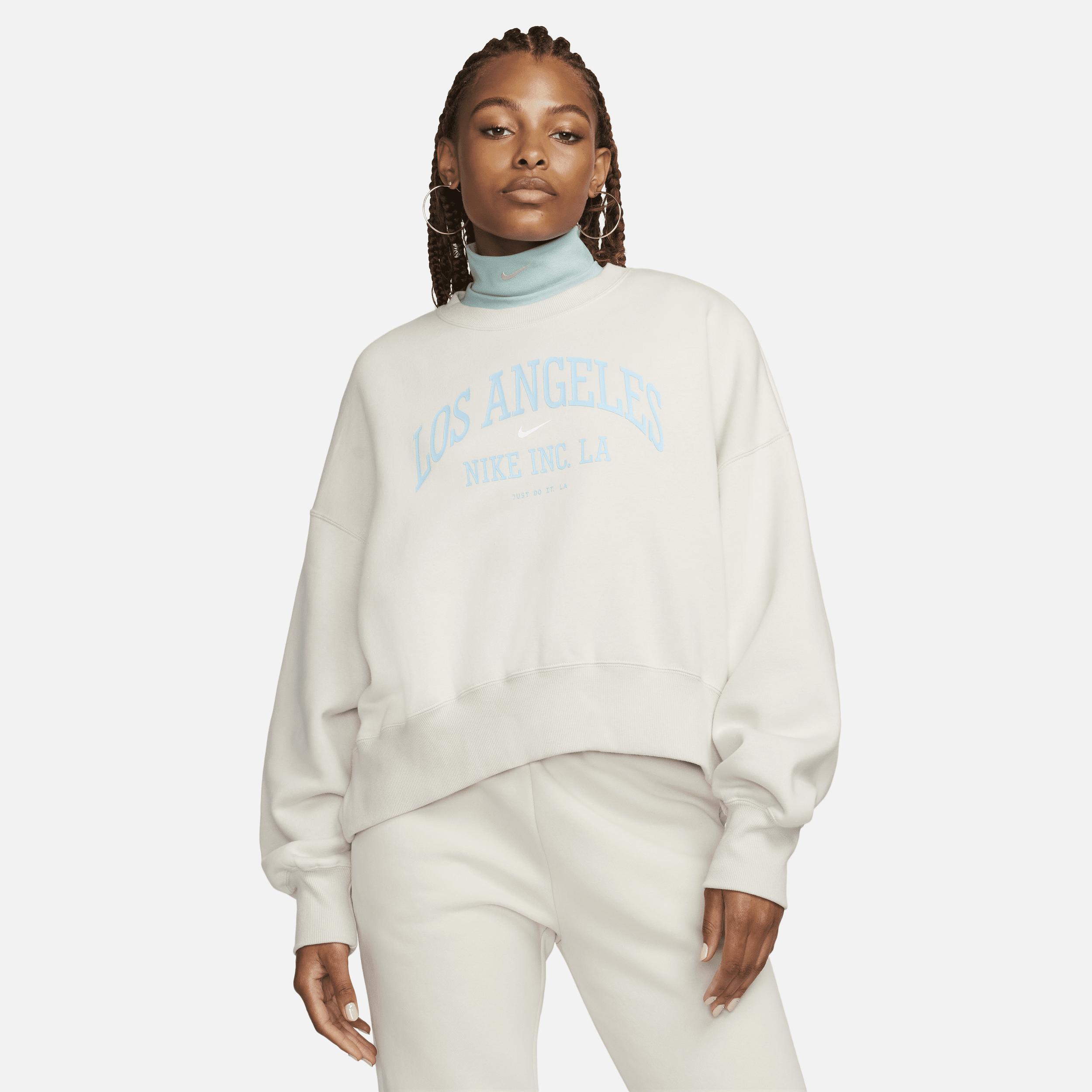 Womens Nike Sportswear Phoenix Fleece Over-Oversized Crew-Neck Graphic Sweatshirt Product Image