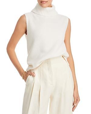 C by Bloomingdale's Cashmere Turtleneck Sleeveless Cashmere Sweater - 100% Exclusive - XS - XS - Female Product Image