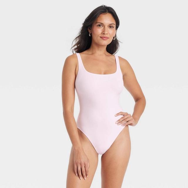 Women's 4-Way Stretch Tank Bodysuit - Auden™ Pink S Product Image