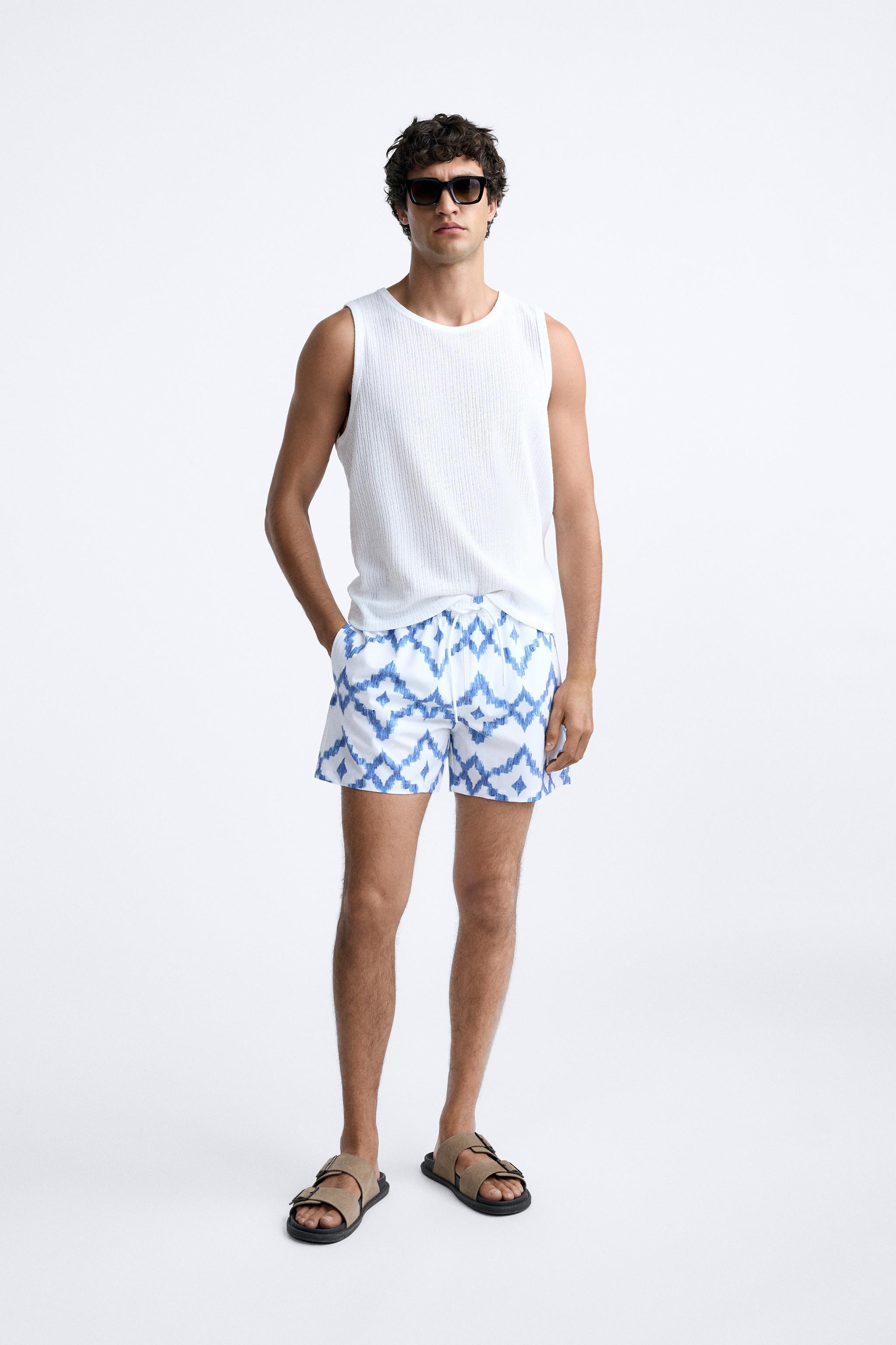 REGULAR GEOMETRIC PRINT SWIMSUIT Product Image