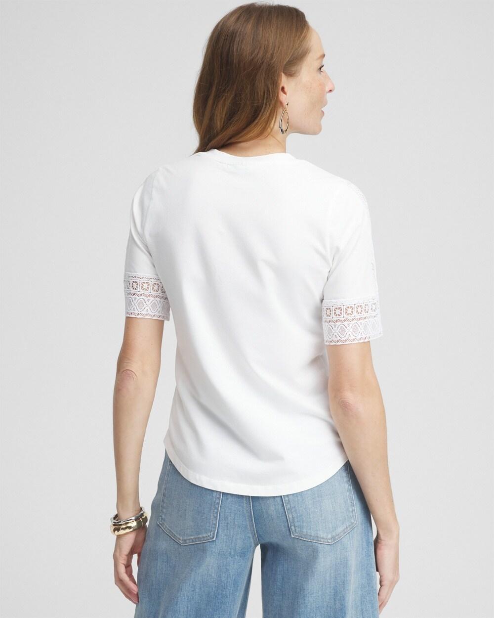 Trim Detail V-neck Tee Product Image