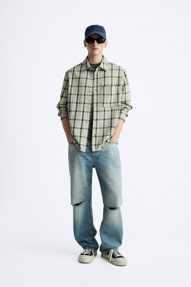 PLAID OVERSHIRT Product Image