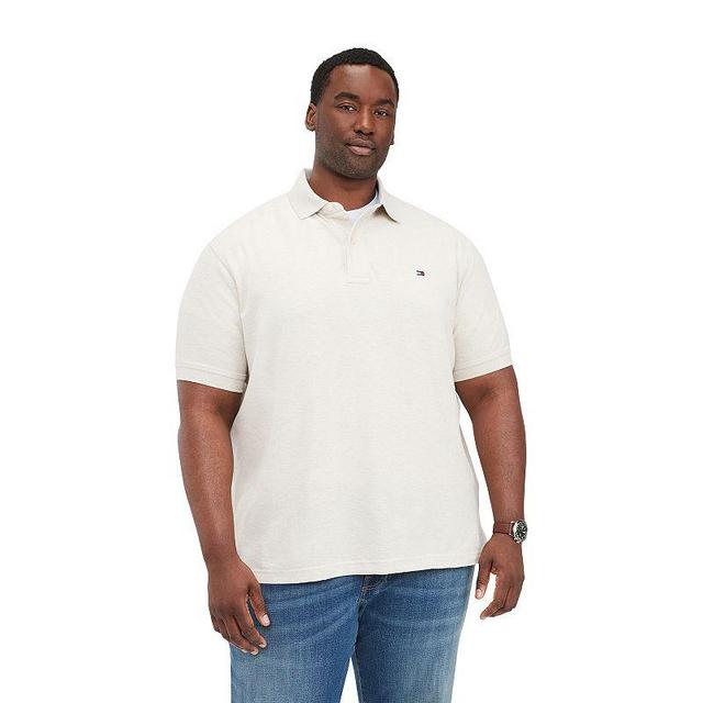 Big & Tall Tommy Hilfiger Custom-Fit Performance Moisture-Wicking Polo, Mens Beige Grey Product Image