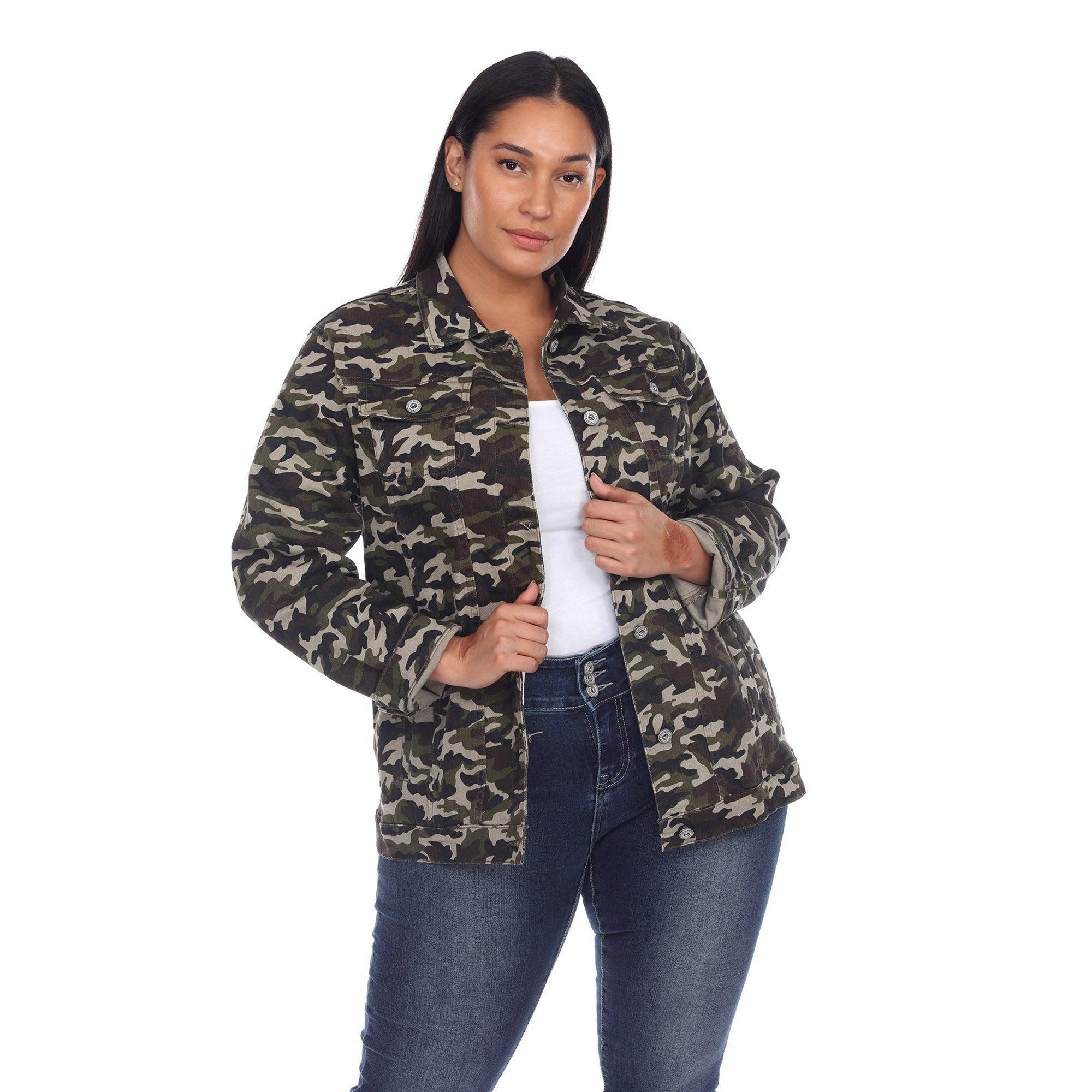 Camo Denim Jacket - Plus Product Image