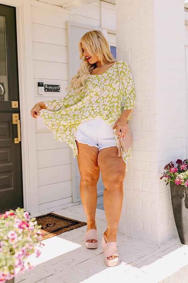 Sunshine Situation Shift Tunic in Lime Punch Curves Product Image