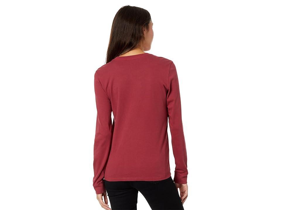 Life is Good Whoville or Bust Long Sleeve Crusher Tee (Cranberry ) Women's Clothing Product Image