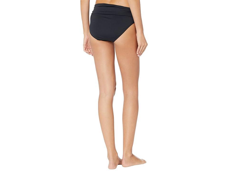 LAUREN Ralph Lauren Beach Club Solids Wider Shirred Banded Hipster Women's Swimwear Product Image